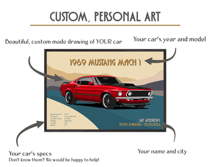 Custom Classic Car Art