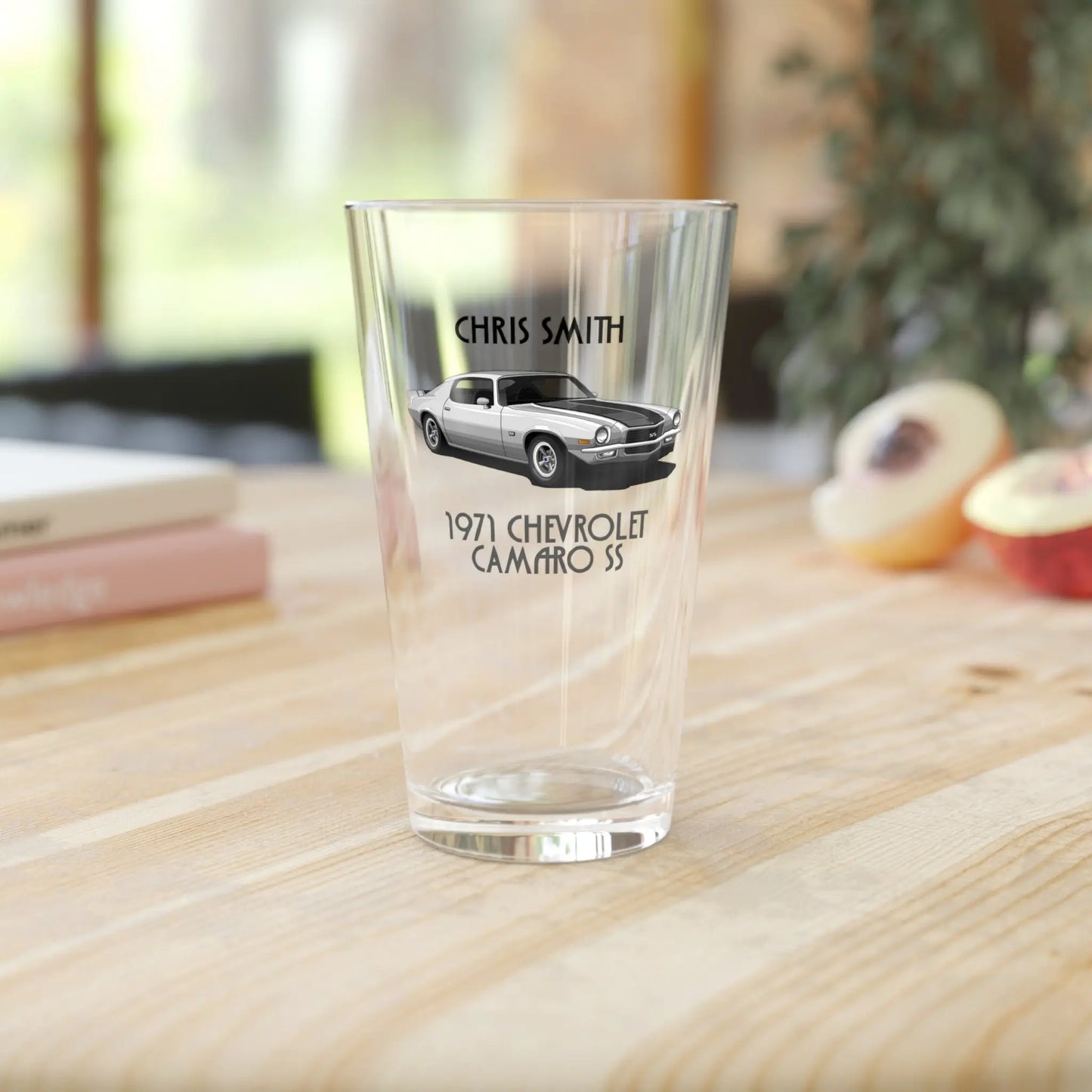 Custom Pint Glass Featuring Your Car  Thunder Hill Art Co.| Custom Car Art