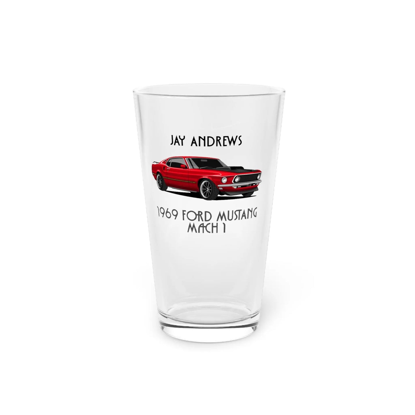 Custom Pint Glass Featuring Your Car  Thunder Hill Art Co.| Custom Car Art